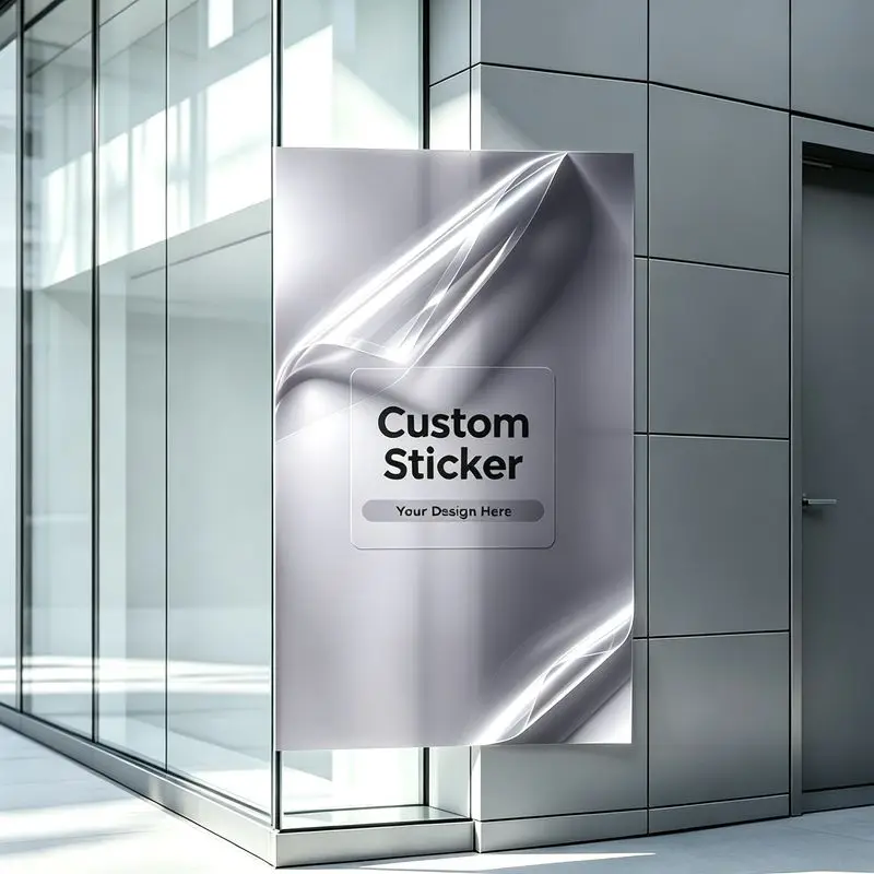 Large Size Custom Waterproof Advertising Stickers Commercial Promotion Decals for Supermarket Bar  Window Business Activities