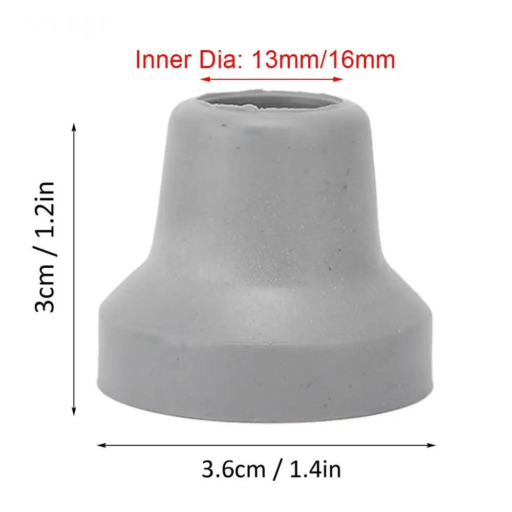 

2Pcs Hiking Stick Accessories Crutches Foots Elder Crutch Pads Feet Cane Tips Covers Replacement Rubber Trekking Pole Crutches