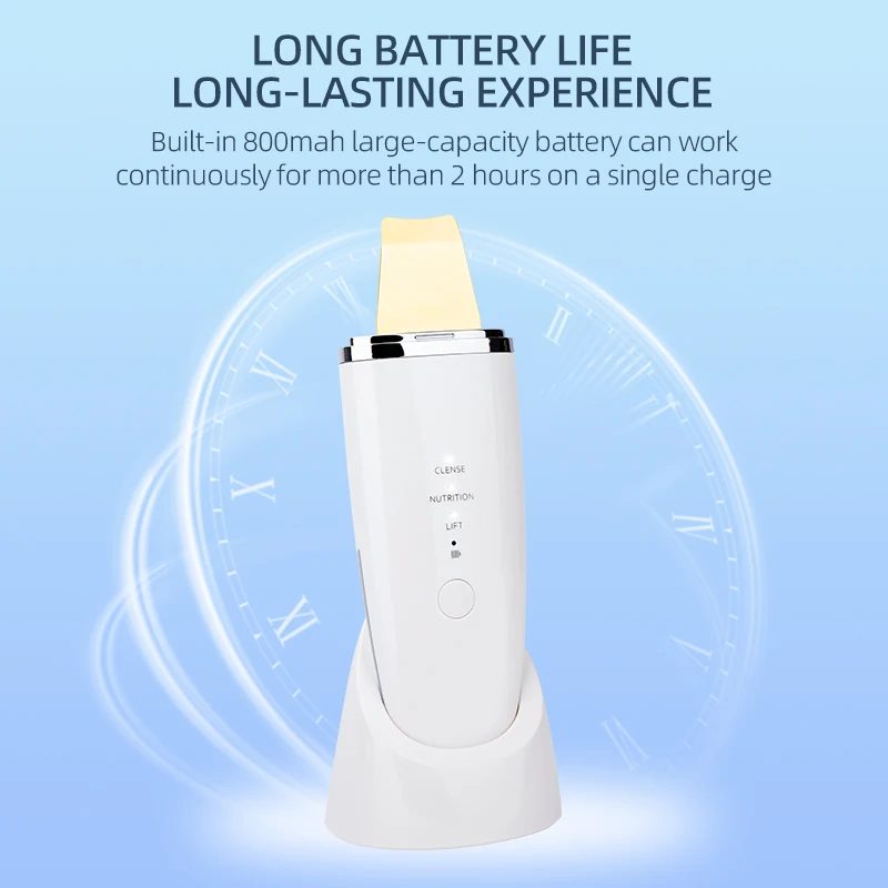 Ultrasoon gezichtsreinigingsapparaat - Zeer nauwkeurig diep reinigend hulpmiddel voor het exfoliëren van acne en het ontstoppen van poriën