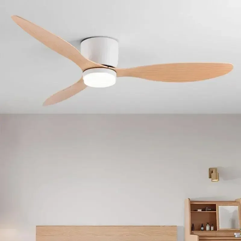 Modern Led Ceiling Fan Without Lights DC Motor 6 Speeds Timing Fans 20CM Low Floor Loft Remote Control Lux&vitae Fan With Lights