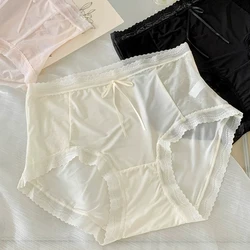 Lace Panties Lingerie Plus Size Elastic Women's Underwear Sexy Seamless Briefs High Waist Breathable Female Underpants Intimates