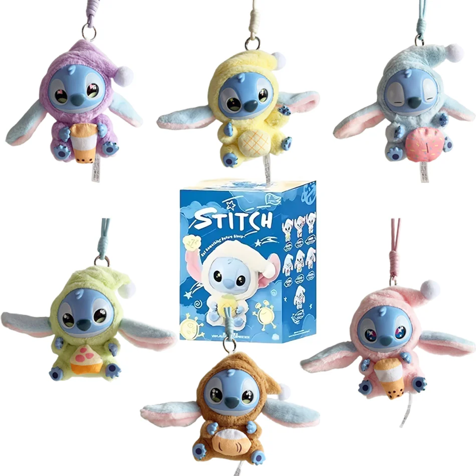 

2026 Бестселлер 16 см Стич серии 6 шт. случайные виниловые слепые коробки подвески милые плюшевые куклы-сюрпризы загадочные коробки праздничные подарки