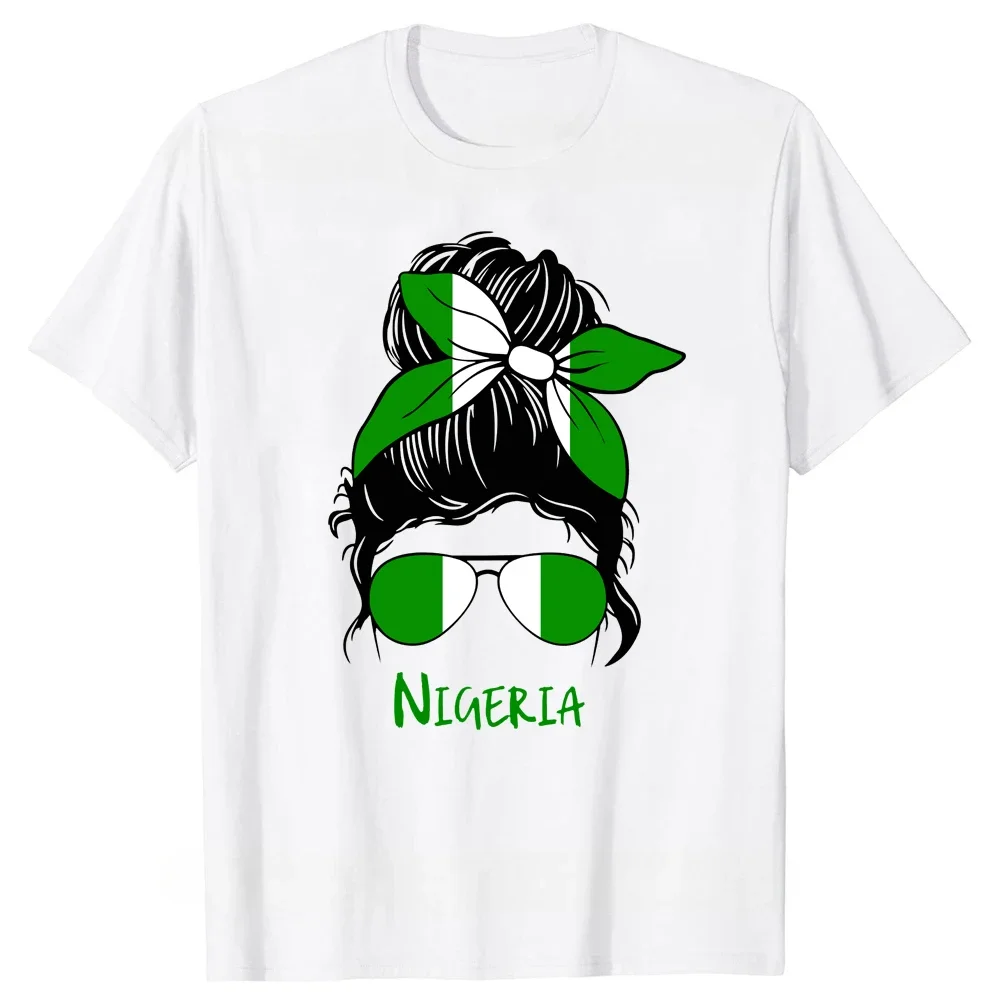 Harajuku Summer Style Graphic Streetwear Funny It's In My DNA Nigerian African Flag T Shirts Short Sleeve Birthday Gifts T-shirt