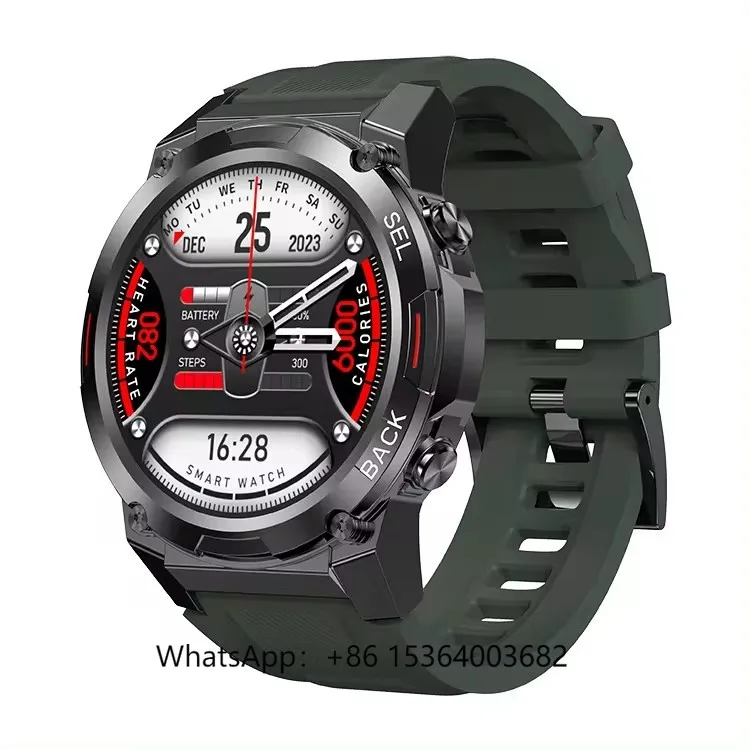 

2024 Outdoor Sport Smart Watch S18 BT Calling Health Monitoring Fitness Tracker Watch Band