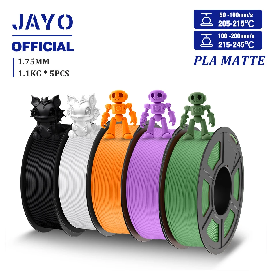 JAYO Matte PLA 5 packs (5.5kg).