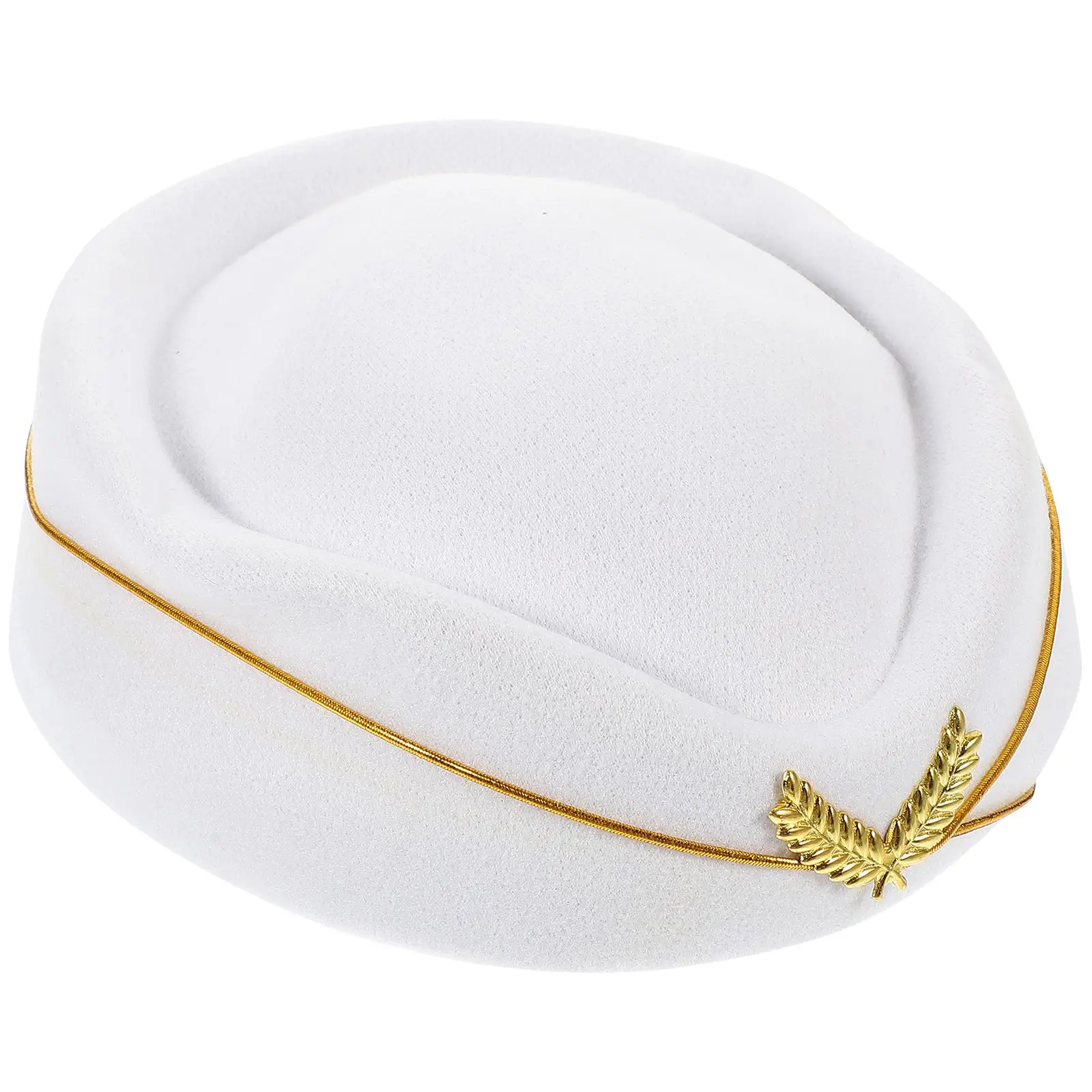 

Women Airline Stewardess Hat Flight Attendant Hat Stewardess Caps Stage Performance Hat Cosplay party Costume props Accessories