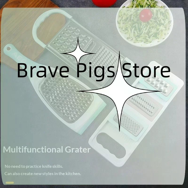 Innovative Stainless Steel Kitchen Scrubber Scraper Multi-Purpose Household Potato Shredder Vegetable Cleaning Peeler Tool