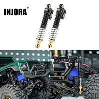 INJORA Brass & Aluminium 59MM Long Threaded Shock Absorber Oil Damper for 1/18 RC Crawler TRX4M Upgrade (4M-63)