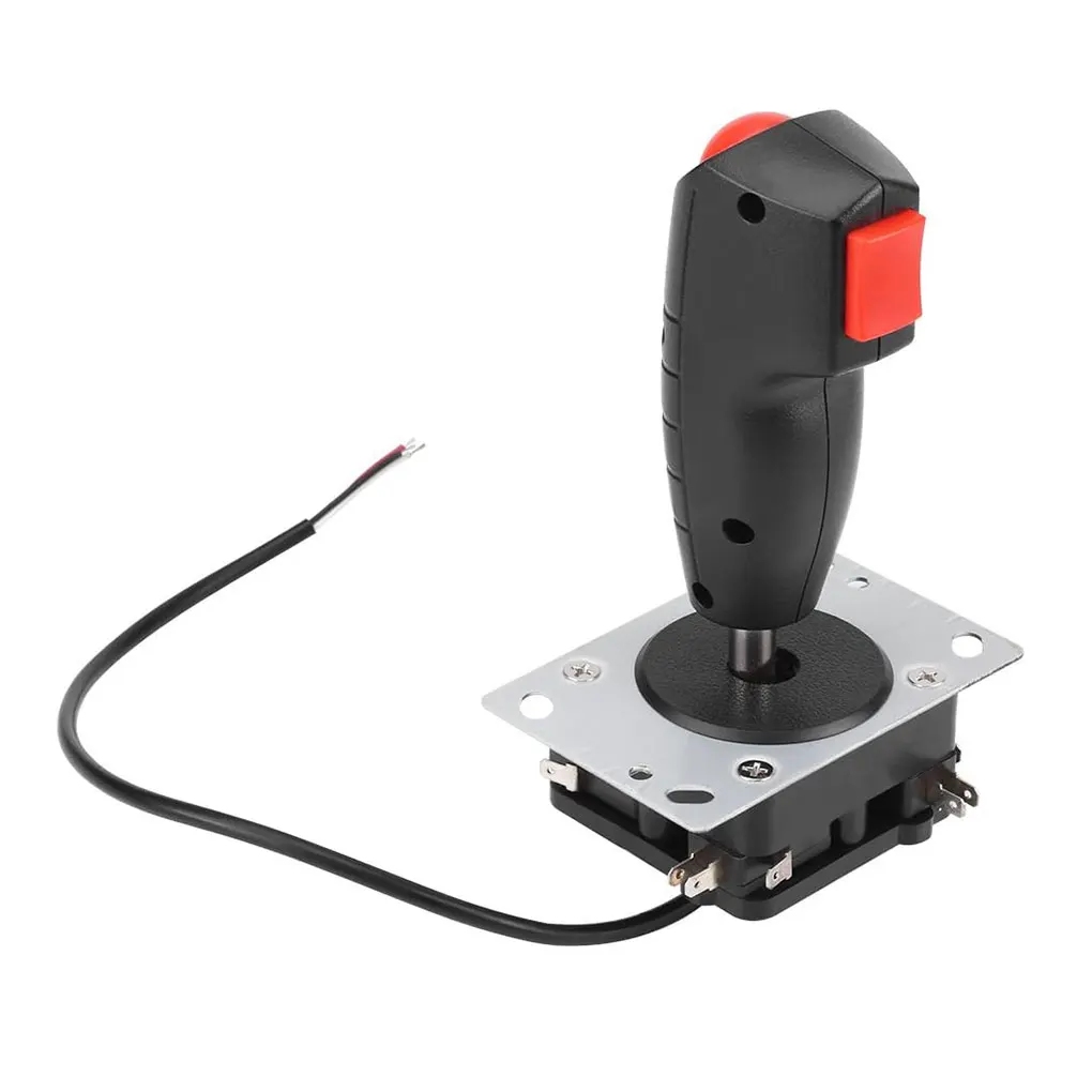 จอยสติ๊กสำหรับการบิน8ทางพร้อมปุ่มยิงทริกเกอร์สำหรับเกมอาร์เคดสำหรับวิดีโอเกม