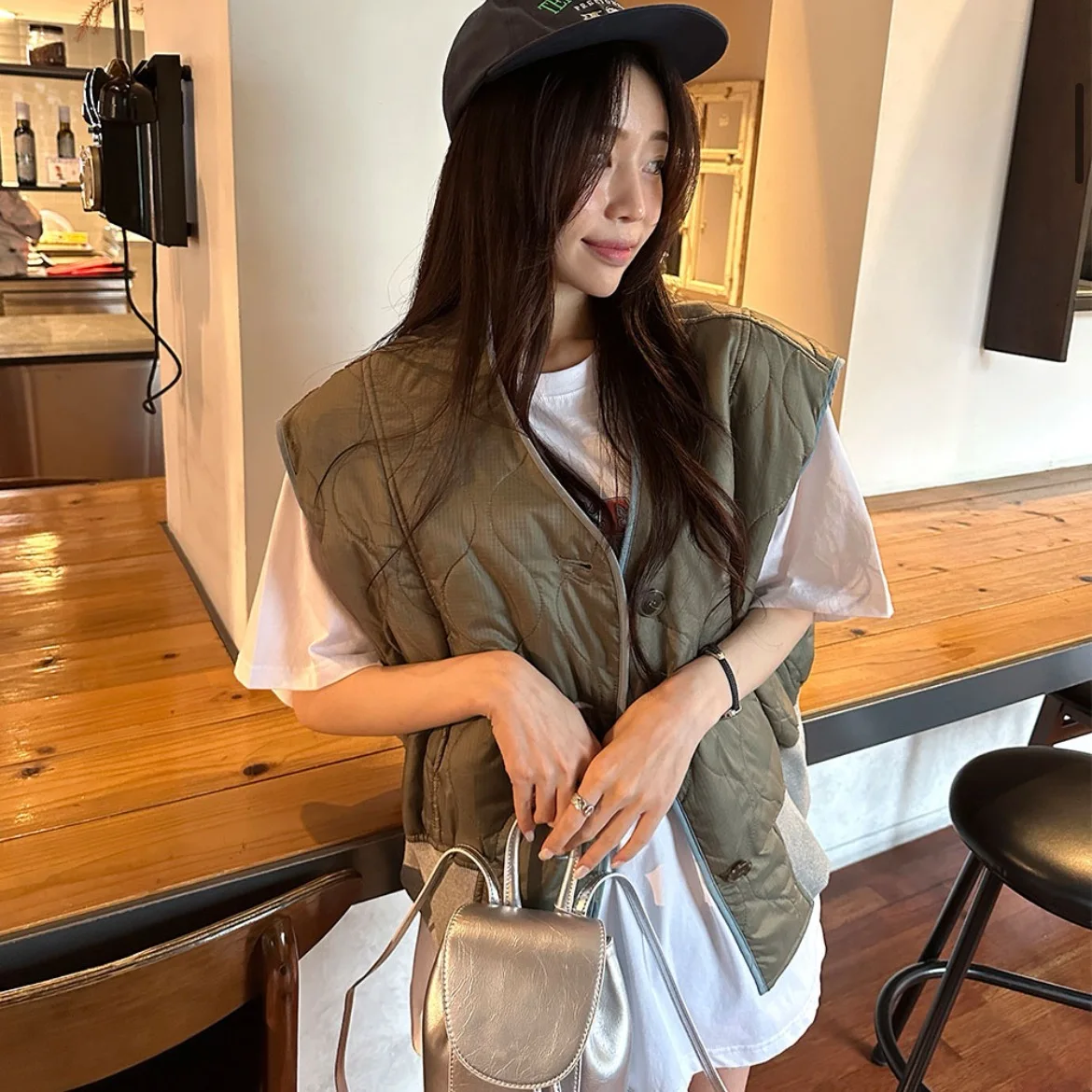 

Loose Cotton Vest Women's Svel Tank Top Autumn New Sle Dongda Gate 2025 Versatile Faionable Campus Street Sle