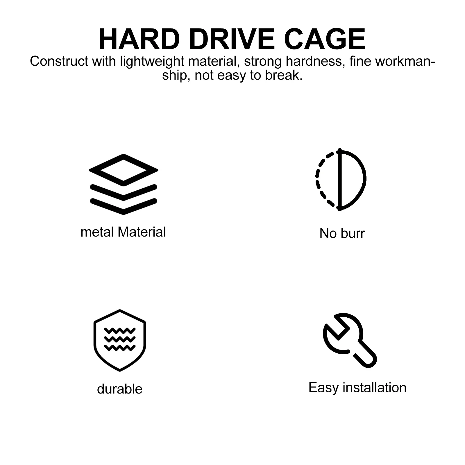 

1 set Hard Drive Bracket 7Mm Thickness Tray For Laptop Ssd Hard Disk Holder Internal Mounting Bracket Lightweight Design