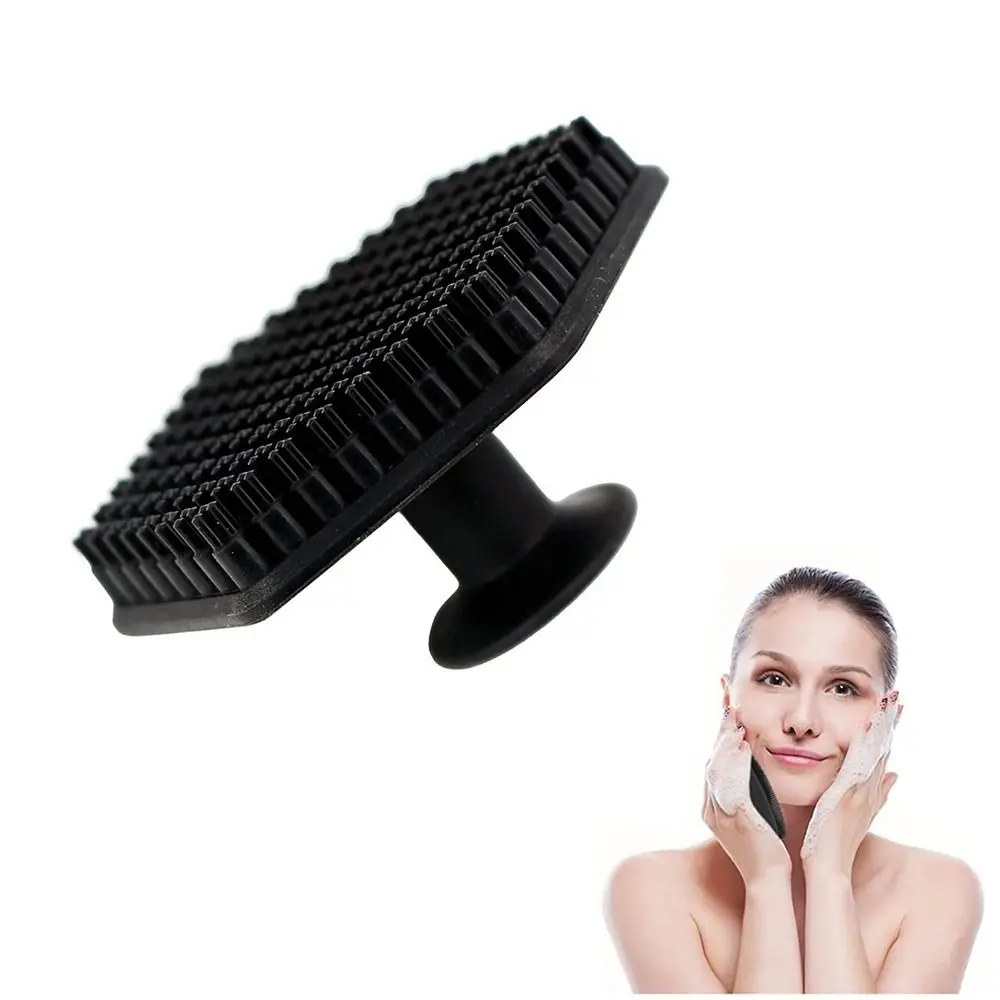 5color Facial Cleansing Brush Scrub Exfoliating Men Beard Brush Exfoliating Silicone Miniature Massage Skin Care Beauty Tool