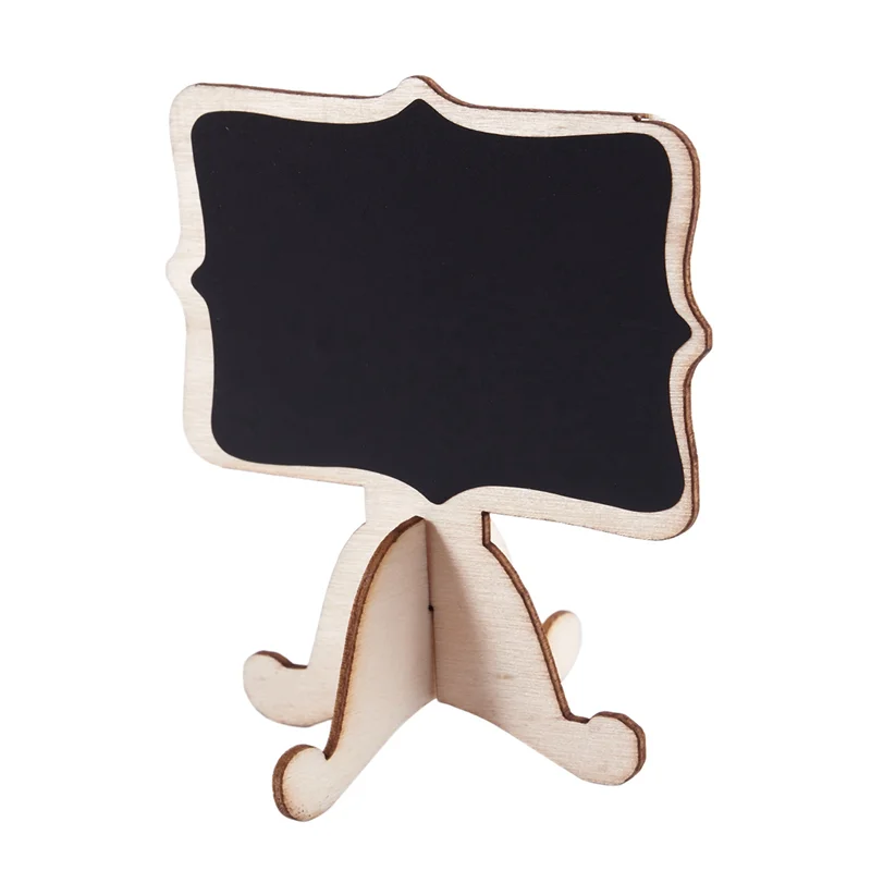 NEW-40 Pcs Mini Wooden Small Wedding Blackboard Message Table Number Chalkboard