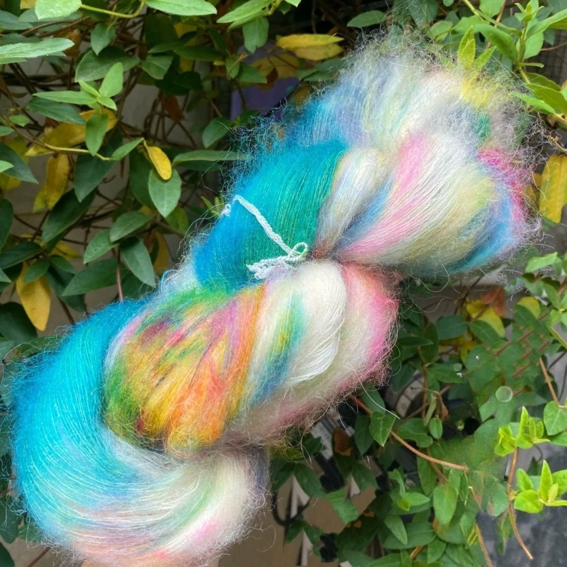 

100g Hand Dyed Wool Yarn,Segment Dyed Mohair Yarn,DIY Woven Hats,Sweaters,Scarves,Blankets Crochet Thread,High-end Knitting Yarn