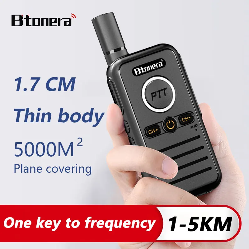 BTONERA BT88S Walkie Talkie Dual PTT Professional Walkie-talkie Portable PMR446 Two Way Radio VOX USB C for Hotel Restaurant