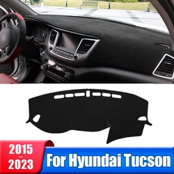 Auto Dashboard Cover Mat Zonnescherm Pad Tapijten Voor Hyundai Tucson Tl NX4 2015 2016 2017 2018 2019 2020 2021 2022 2023 Accessoires