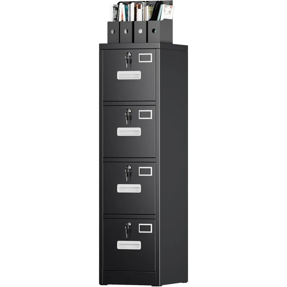 

Metal Filing Storage Cabinet with 4 Lock,4 Drawers Vertical File Cabinet, A4 Letter/Legal Size for Home Office School, Assembly