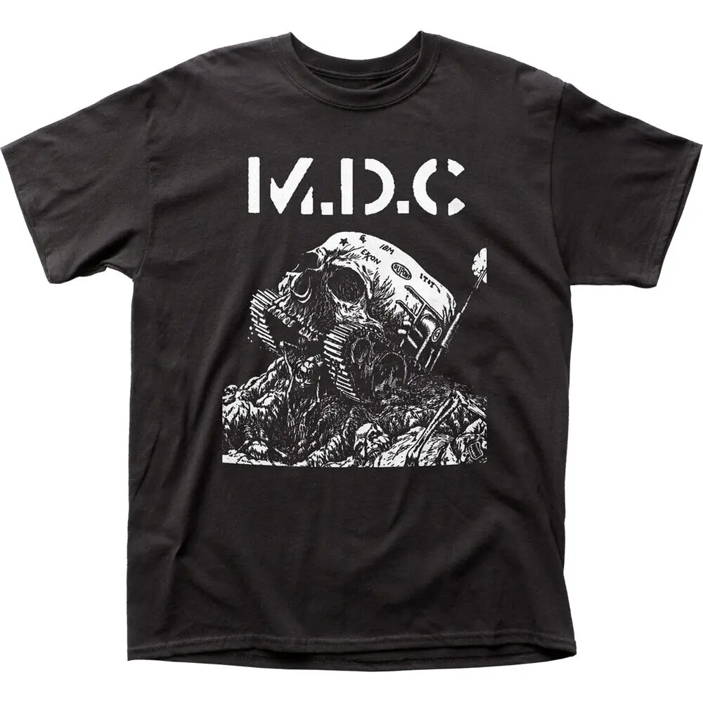 

MDC Skull Tank T Shirt Mens Licensed Rock N Roll Music Retro Band Tee New Black