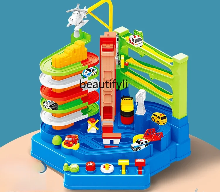 Jouets d'aventure pour enfants, construction de voitures, rail de stationnement, garçons