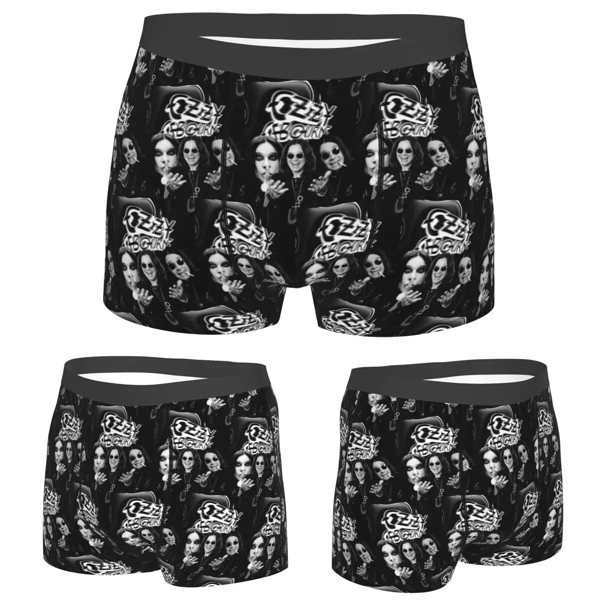

Boxer Underpants Shorts Ozzy Osbourne Panties Men's Breathable Underwear for Homme Man Boyfriend Gifts