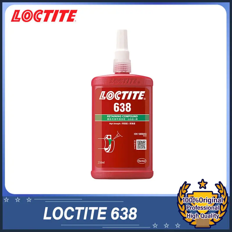 

1PC LOCTITE 638 250ml Retaining Compound Glue Green general purpose cylindrical