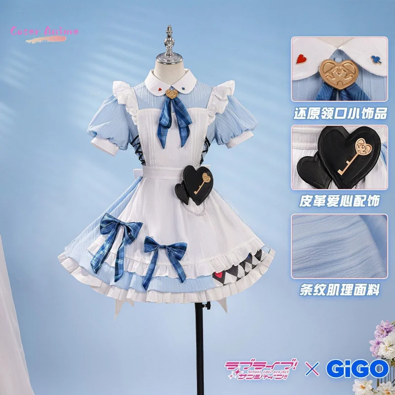 

New LoveLive!gigo Honoka Kousaka Kotori Minami Sonoda Umi Ellie Nozomi Tojo Nico cosplay Costume All staff Lolita maid uniform