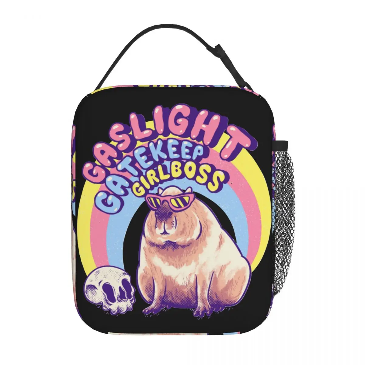 

Cool Capybara Sunglasses Insulated Lunch Bag cute Capybara Food Container Bags Portable Cooler Thermal Bento Box For Work