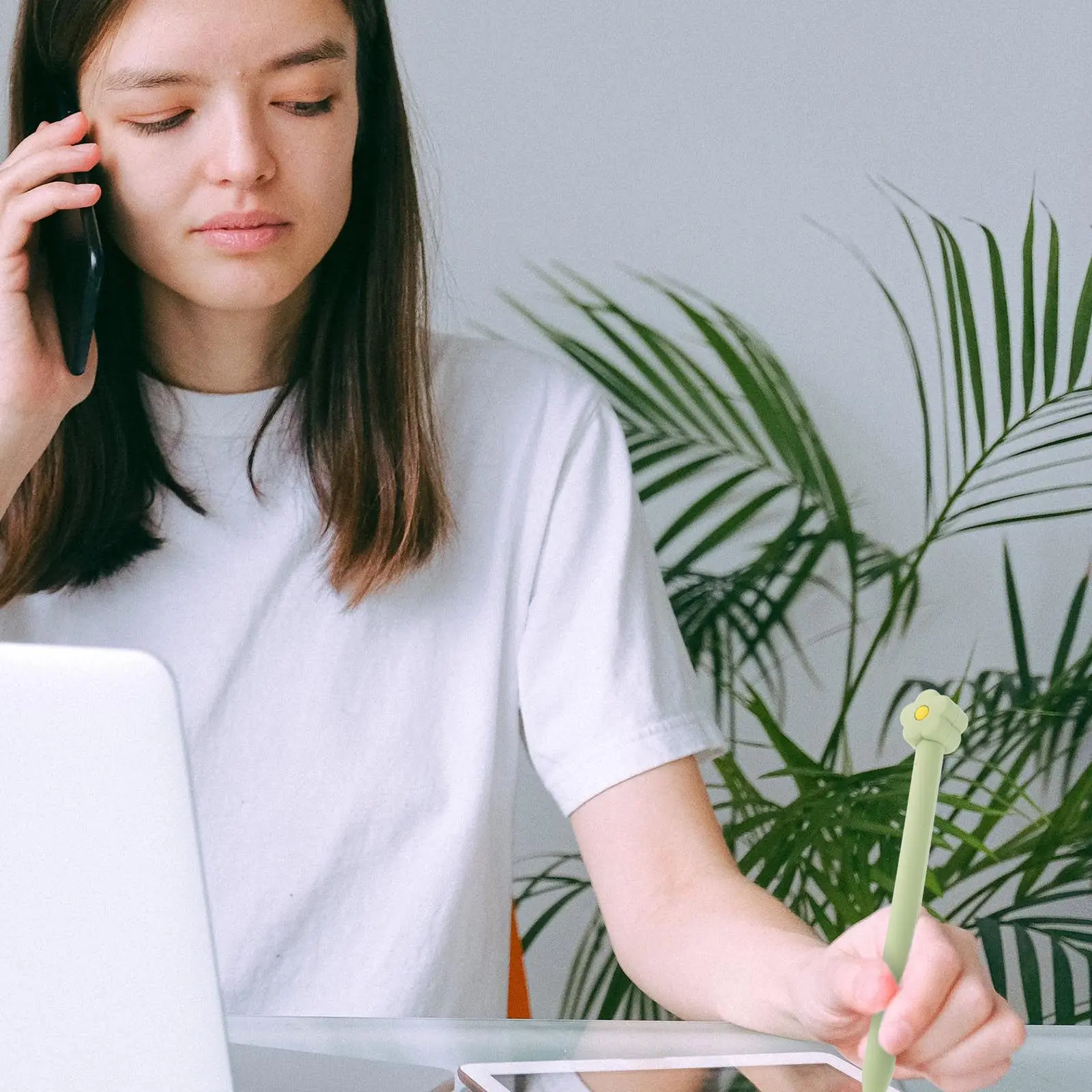 

1Pcs Fashionable Pure Color Silicone Stylus Cover for Pencil 2 Full Body Protection Anti Seismic Dirt Resistant Touch Pen