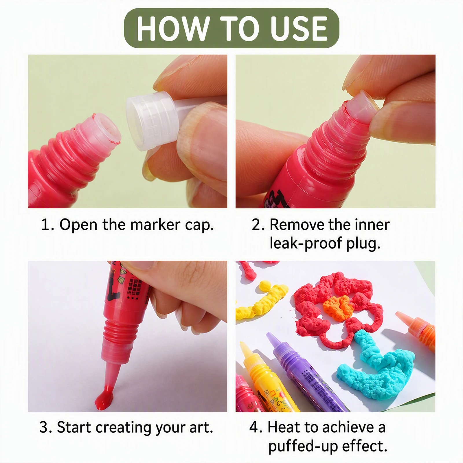6/12 stuks Popcorn Verfpennen  - Art And Craft With Paint recensie en prijs