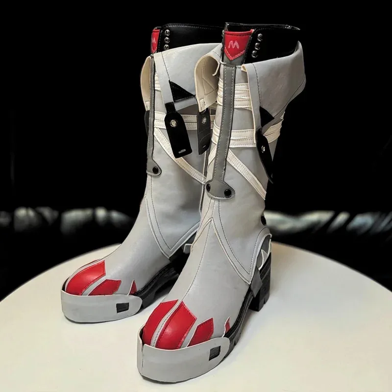 Sepatu Cosplay Jane Doe Game Zenless Zone Zero Cosplay/ZZZ Cosplay Sepatu Jane Doe Boots Sepatu Halloween Ukuran 35-46 Dapat Disesuaikan