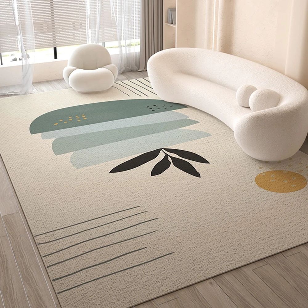 

VIKAMA Simple Area Rug For Living Room, Sofa, Coffee Table, Bedside Cushion, Bedroom Floor Mat, Stain Resistant Home Decoration