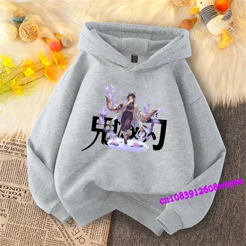 Demon Slayer Spring And Autumn Children Boys And Girls With Hoodie Sweater Top Cartoon Printing Children\'s Sportswear Coat Baby