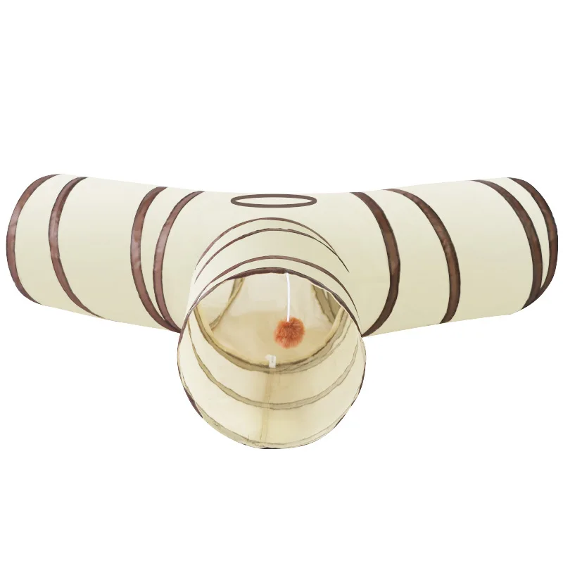 نفق القطط طويل T/Y طرق لعب القط نفق طوي مضحك التفاعلية لعب داخلي ألعاب كيتي مكعبات مستلزمات الحيوانات الأليفة