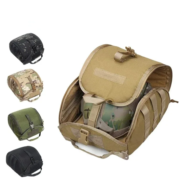 Outdoor tactical camuflagem capacete tático saco, Saco de primeiros socorros médico masculino, Armazenamento de motocicleta, Balístico