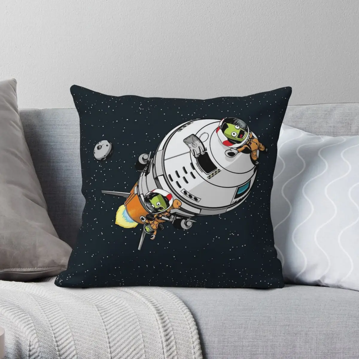 

Kerbal Space Program Jebbin Square Pillowcase Polyester Linen Velvet Pattern Zip Decor Room Cushion Cover