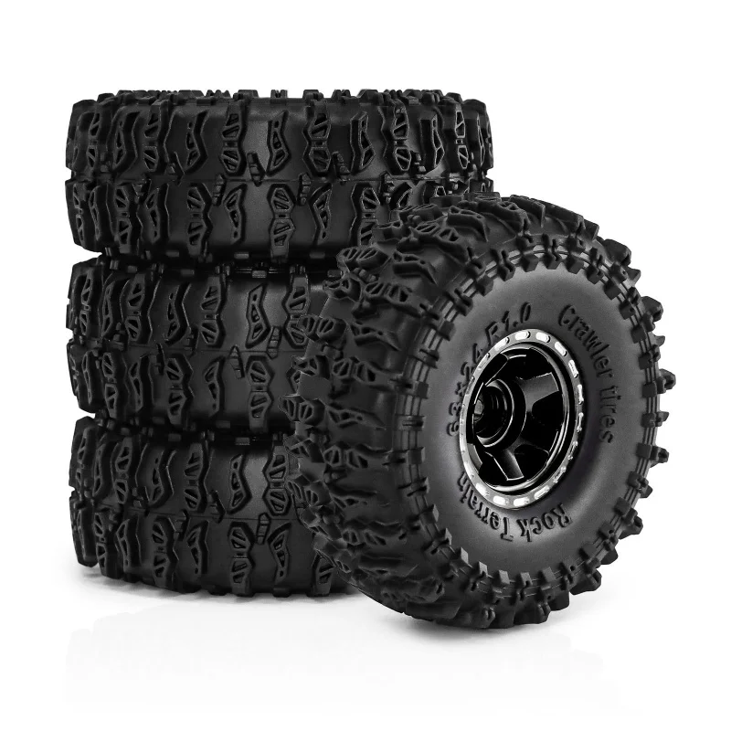 RCRock crawler1.0Aluminum alloy blade wheel hub+JCTireSCX24 TRX4M FMS24-W187