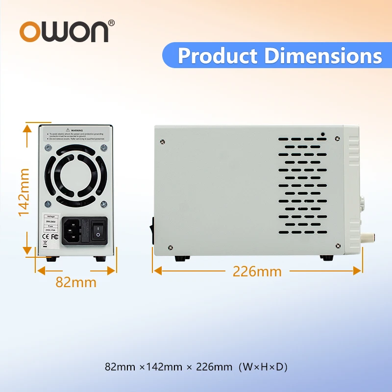 OWON SPX Series Adjustable DC Power Supply SPX3103 SPX6103 SPX6205 CC/CV OVP OCP Protection 300W 500W Compact Bench Power Source image 5