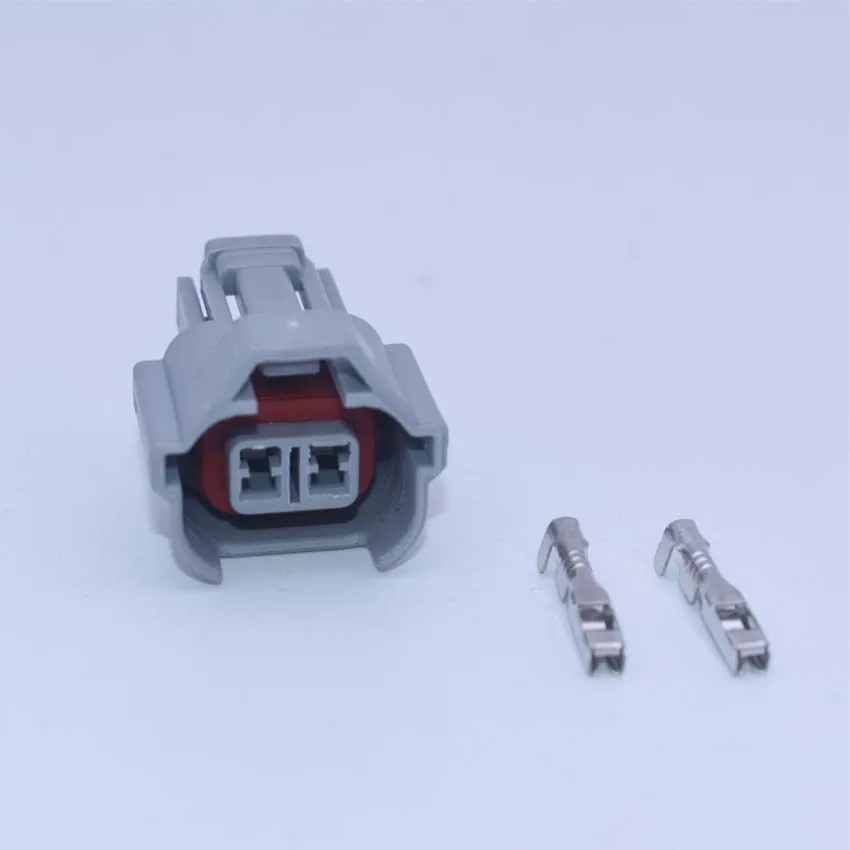 2-pin High Quality plug with wire for Denso fuel injector、Excavator engine SCV solenoid valve connector adaptor