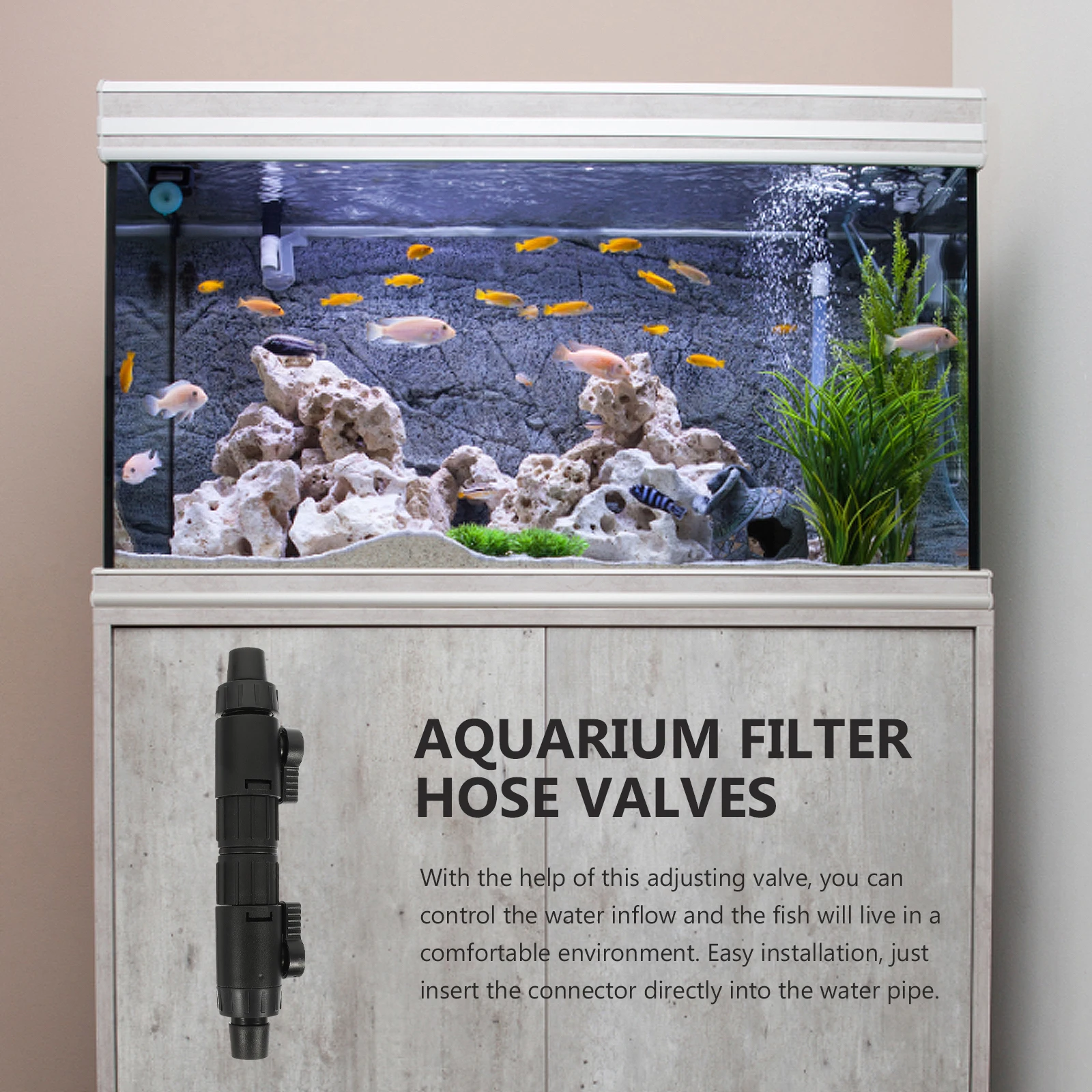 

Aquarium Filter Valves Water Flow Control Hose Switch Plastic Fish Tank Supplies Efficient Distribution Easy Install Long Life