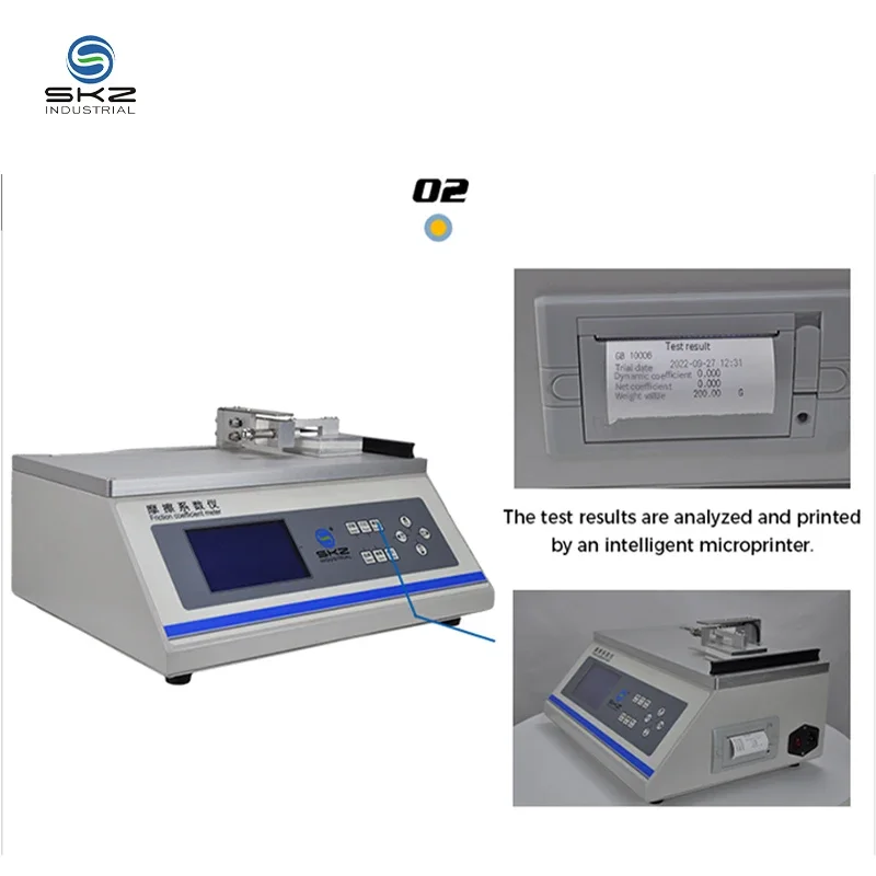 2026 SKZ1011 COF Tester ISO8295 SKZ1011 Paper Friction Coefficient Tester Plastic Material Tester Electronic Power Testing Machi