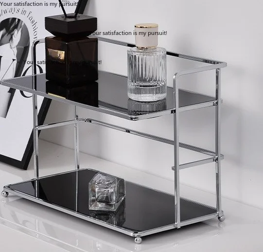 Acrylic Storage Rack Desktop Cup Holder Cosmetic Perfume Organizer For Kitchen Bathroom