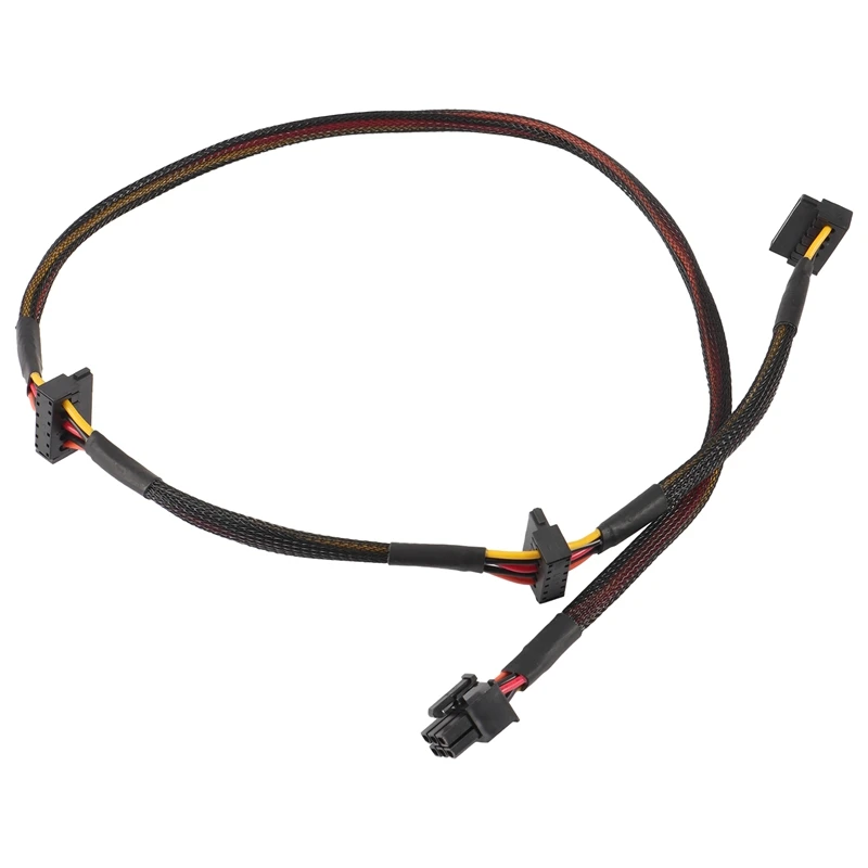 Modułowy przewód PSU 6Pin do 3-portowy kabel zasilający SATA 18AWG 80Cm dla Antec NP TP ECO Series