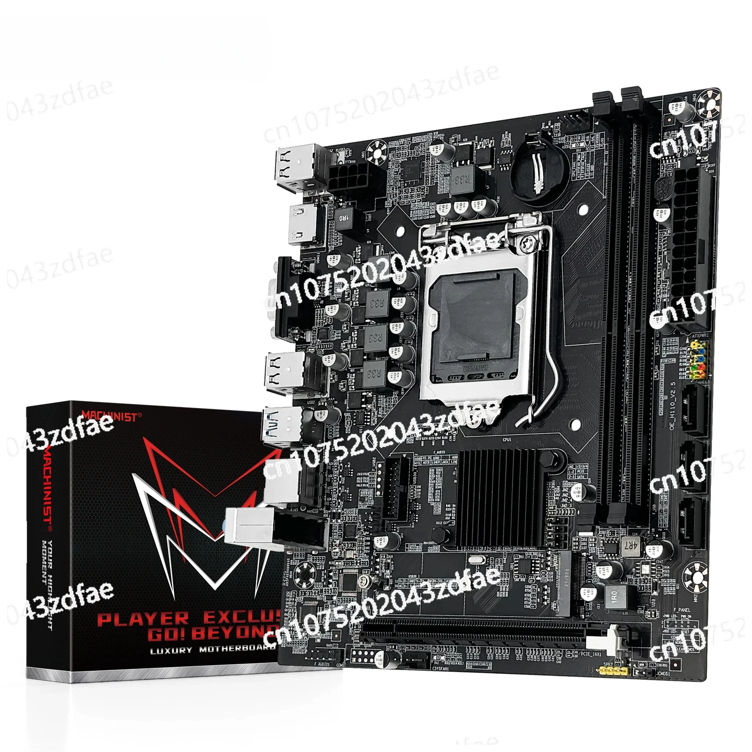 MACHINIST H110 Motherboard Supports LGA 1151 Intel Core CPU  DDR4 RAM And M.2 NVME SDD VGA HDMI