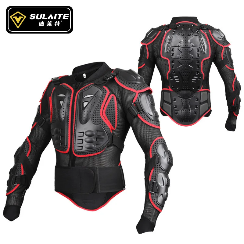 SULAITE Motorcycle Jacket Racing Armor Protector ATV Motocross Body Protection Jacket Clothing Protective Gear