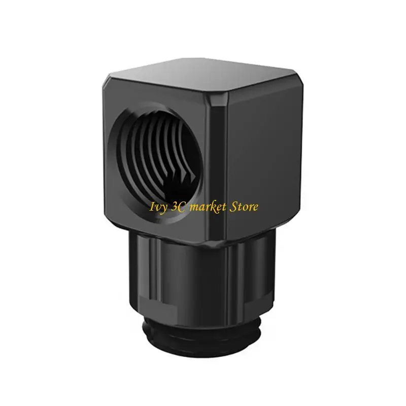

D7YC 90 Degree Elbow Fitting PC Liquid Cooled Accessories 360 Degree Rotation Adapter Connection External G1/4 Thread