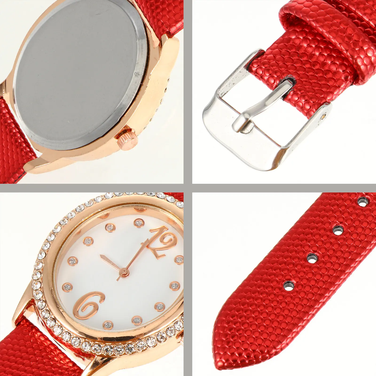 Charming Diamond Accented Women Quartz Watch Oval Dial Premium Material Comfortable Wear Fashion Wristwatch Elegant Look