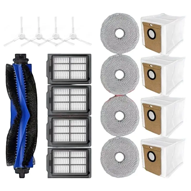 A65T-For Cecotec Conga 15090/16090, Deerma X70 DEM-X70, Polaris PVCRAC 7290 Replacement Brush Mop Dust Bag Filter Spare Parts