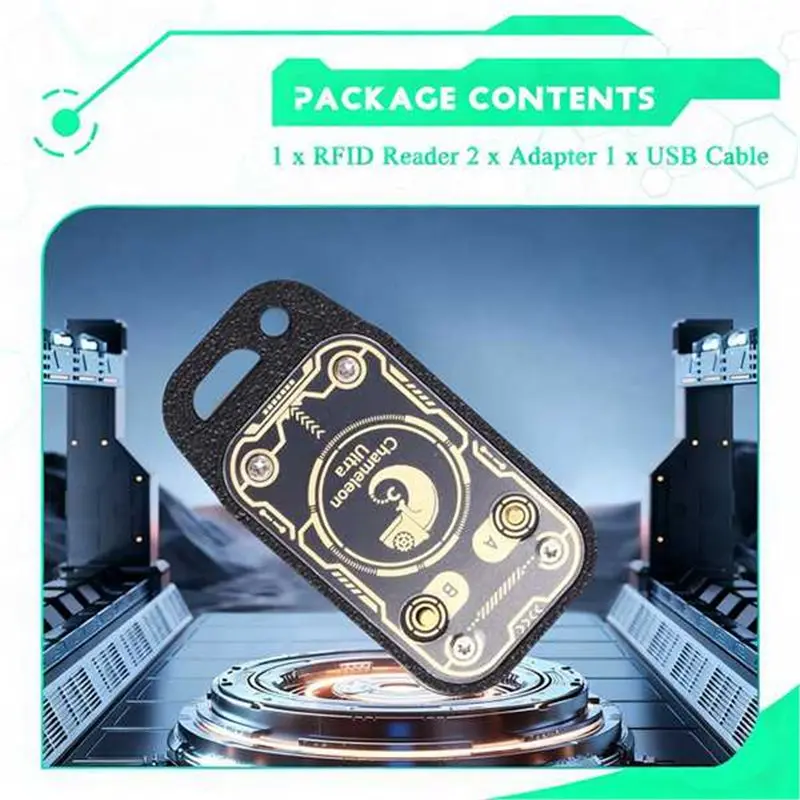 FULL-Chameleon Ultra Plus UID Keychain RFID Smart Card Emulator IC ID Card Decode Reset+ Automatic Polling+ CUID Card