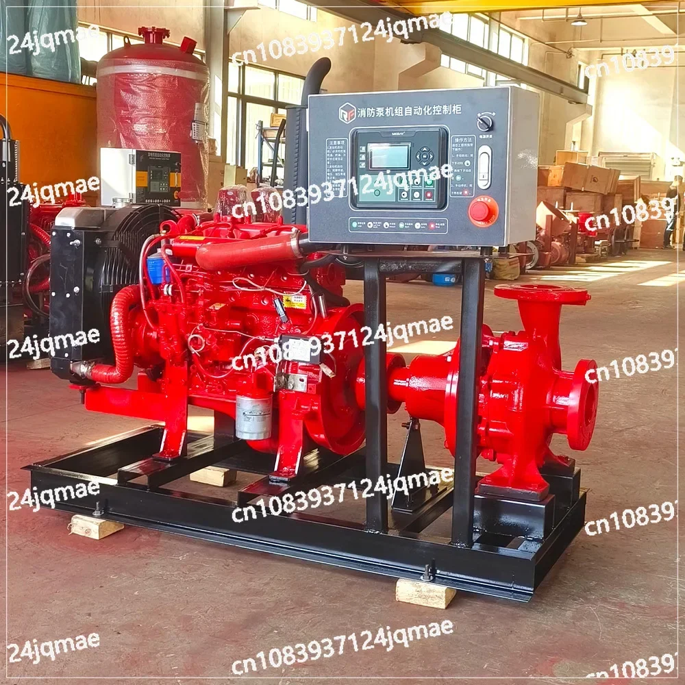 Vertical Multi-stage Fire Hydrant Spray, Diesel Engine Water Pump with High Flow Rate