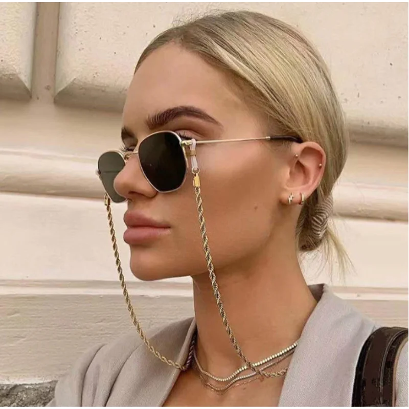 

Fashion Reading Glasses Chain for Women Metal Sunglasses Cords Eyeglass Lanyard Hold Straps Eyewear Retainer